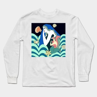 Painting of "Countless Stars of Heaven's Field" in Henri Matisse Style Long Sleeve T-Shirt